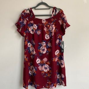 Off shoulder floral dress